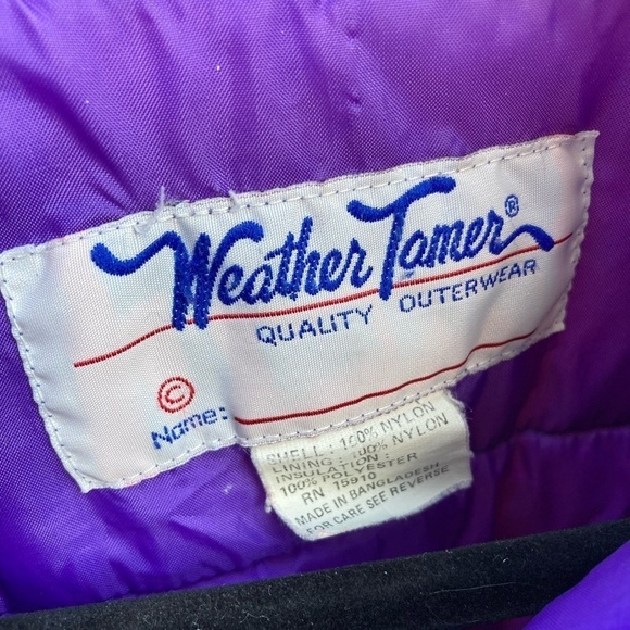 Women's Vintage Weather Tamer Jacket Multicolor Western NO SIZE Nylon Full Zip - Picture 12 of 14